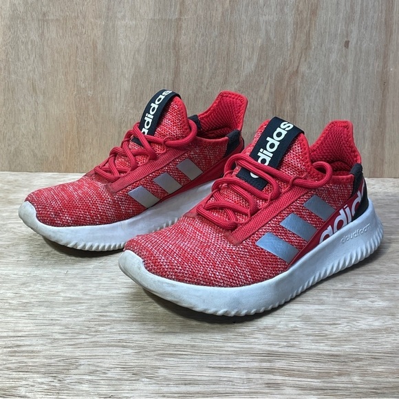adidas Other - Adidas Sneakers Kids Size 5 Red Black White Kaptir 2.0 Running Shoes Cloudfoam